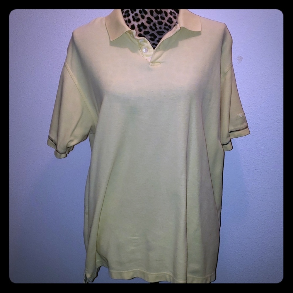 BURBERRY Men's Polo Size Large